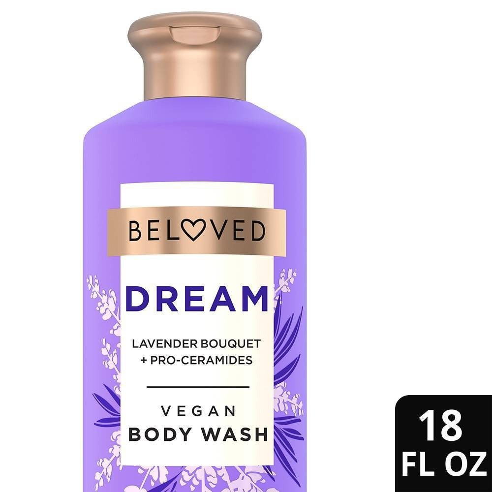 Beloved Dream Vegan Body Wash with Lavender Bouquet & Pro-Ceramides - 18 Fl Oz - Bellso